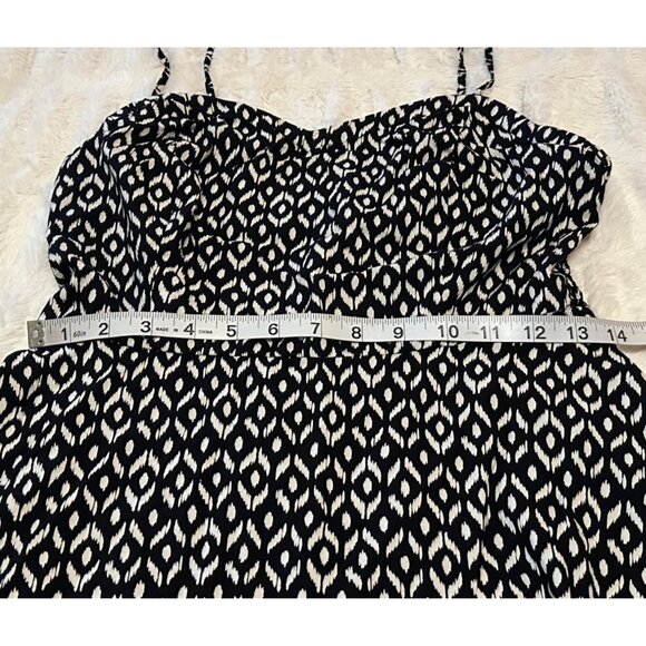 Old Navy Mini Sundress w/Spaghetti Straps Geometric 100% Rayon Junior's Size M - Picture 8 of 16